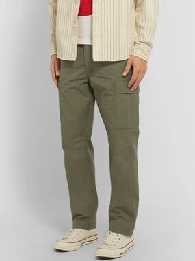 orSlow‎ Pocket Cargo Trousers Slim Fit  Olive Size Large Made In Japan